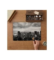 Kuş Bakışı Şehir Manzarası Tasarımı 240 parça Ahşap Puzzle Ahşap Kutuda MP00166