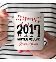 Kişiye Özel Mutlu Yıllar İsme Özel Kupa Bardak