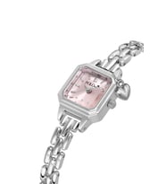 Polo Air Kare Kasa Kalp Charmlı Kadın Kol Saati Gümüş Pembe Renk PL-1604B4x