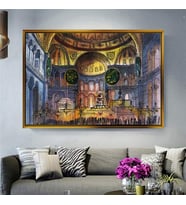 Altın Çerçeveli dekoratif tablo l260 (Gold)