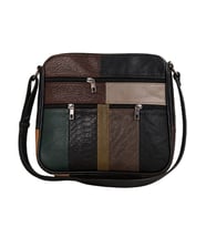 Hakiki Deri Kadın Çapraz Çanta 23×26 cm – Çok Gözlü, Tasarım, Günlük Kullanım