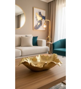 FINY DEKORATIF TABAK GOLD 28X40X10 CM