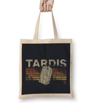 Retro Tardis Bez Çanta Uzun Saplı