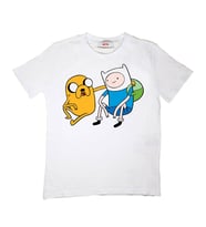 TakeTshirt  Adventure Time Fin ve Jake Çocuk Tişört Beyaz Unisex