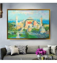 Altın Çerçeveli dekoratif tablo l291 (Gold)