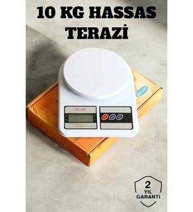 Hassas Terazi 10 kg Kapasiteli Yüksek Hassasiyetli Dijital Mutfak Tartısı