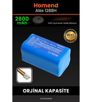 Homend Alex 1288h 2600mAh Robot Süpürge Bataryası - Sertifikalı Güvenlik, Gerçek Kapasite