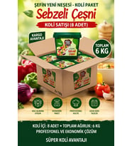 Sebzeli Çeşni 750 G x 8 Adet - 1 Koli (Koli Bazlı Avantaj Paketi)