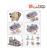 Cubic Fun 3D 149 Parça Led Puzzle Notre Dame Kilisesi - Fransa(Le