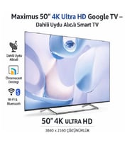 MAXIMUS 50'' 127 EKRAN UHA 50 M9P UYDU ALICILI GOOGLE TV