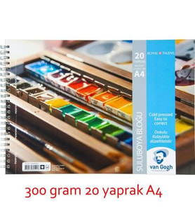 Van Gogh Suluboya Bloğu 300 gr 20 yp A4 