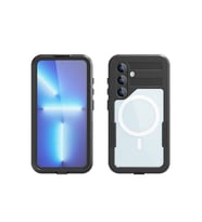Samsung Galaxy S24 Plus Uyumlu M-safe Şarj Özellikli 1-1 Su Geçirmez Kılıf (Siyah)