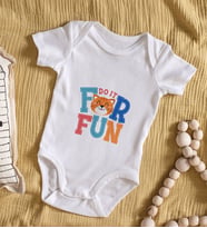 BK Kids Do It For Fun Tasarımlı Bebek Body Zıbın - Model 1