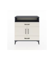 Arges Şifonyer 3 Raflı 2 Çekmeceli 2 Kapaklı 88x30x96 Antrasit-Aytaşı