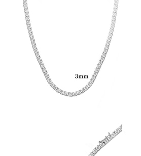 3 mm Yuvarlak Taş Suyolu Kolye