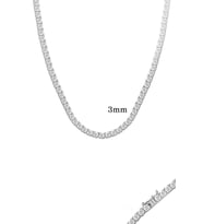 3 mm Yuvarlak Taş Suyolu Kolye