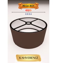 Kahverengi Lambader Başlığı 35 CM Mega Boy