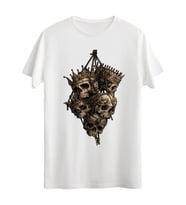 Dijital Baskılı Unisex Tshirt, Günlük Kullanıma Uygun Pamuklu Regular Tshirt (Beyaz)