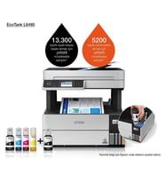 EPSON A4 Renkli L6490 Çok Fonksiyonlu Tanklı Yazıcı Fax USB 2.0.Ethernet.Kablosuz