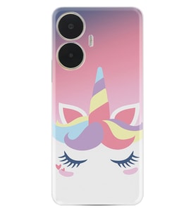 Realme C55 Kılıf Silikon Desen Özel Seri Sweety Unicorn 1737
