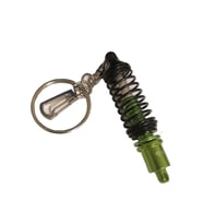 Mega Oto Market Oto Araba Anahtarlık Amortisörlü Coilover Ayarlanabilir Yeşil Siyah Yaylı Metal