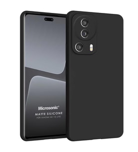 Microsonic Matte Silicone Xiaomi Mi 13 Lite Kılıf Siyah (Siyah)