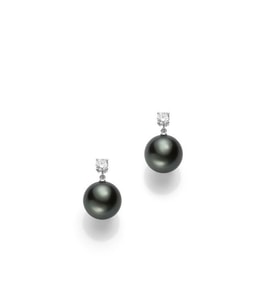 İnci Taşlı Küpe Gümüş 10 Mm