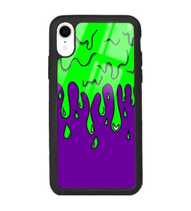 iPhone XR Neon Damla Tasarımlı Glossy Telefon Kılıfı