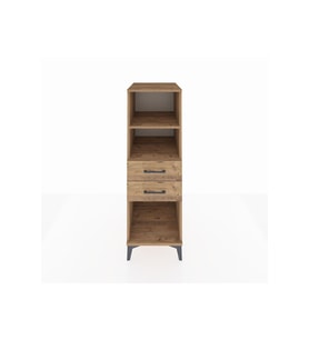 Kronos Dolap 2 Raflı 2 Çekmeceli 44x59x134 Çam-Çam