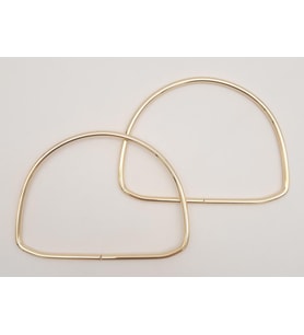 Angel Çanta Aksesuar 12.5 cm D Model Light Gold Renk Metal Çanta Tutma Sapı