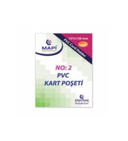 Mapi Pvc Dikey Kart Poşeti No:2 107x150 Mm 100 Lü (1 Paket 100 Adet)