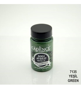 Cadence Dora Hybrid Metallic For Multisurfaces Her Yüzey İçin Akrilik Boya 90 ml. 7135 YEŞİL 