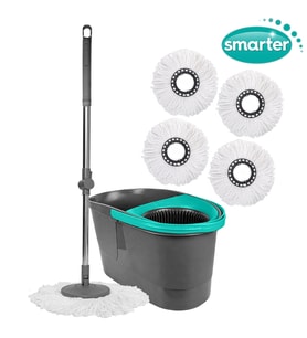 SMARTER OTOMATİK TEMİZLİK SETİ 4 MİKROFİBER MOP PASPAS