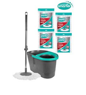 SMARTER OTOMATİK TEMİZLİK SETİ 4 MİKROFİBER MOP PASPAS