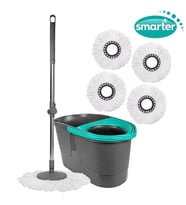 SMARTER OTOMATİK TEMİZLİK SETİ 4 MİKROFİBER MOP PASPAS