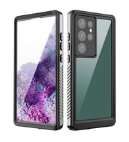Galaxy S23 Ultra Kılıf 1-1 Su Geçirmez Kılıf (Siyah)