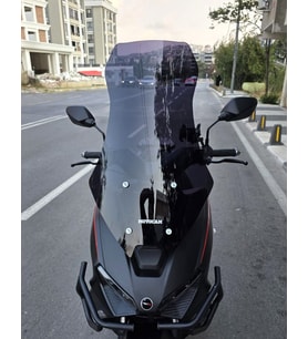 MOTOCAM RKS Lince 125 Ön Cam 2021-2026 Model 75cm Siyah Renkli 4mm UZUN