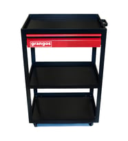 Grangos GRSA01 Tek Çekmeceli Rulmanlı Servis Arabası (Kırmızı)