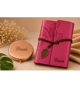 Hediyelik Kişiye Özel Defter ve İsimli Ayna