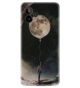 General Mobile GM 24 Pro Kılıf Resimli Desenli Baskılı Silikon Moon Baloon 1368