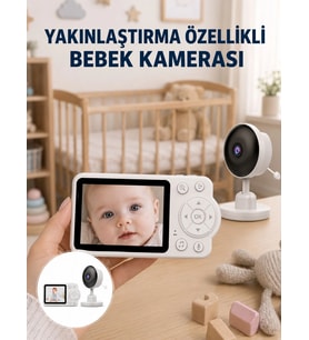 Bebek Monitörü Cry Detection Ve Hd Gece Görüş Destekli Yeni Nesil