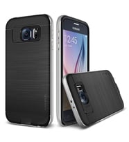 Verus Galaxy S6 ile Uyumlu Case Iron Shield Kılıf Silver