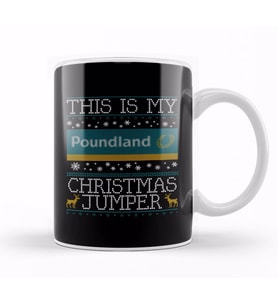 This Is My Poundland Christmas Jumper Kupa Bardak Porselen