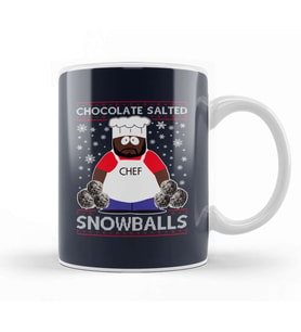 South Park Chocolate Salted Snowballs Christmas Knit Pattern Kupa Bardak Porselen