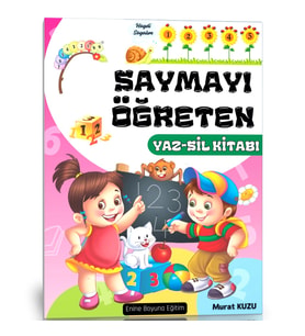 Saymayı Öğreten YAZ-SİL Kitabı (1-20)