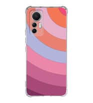 Xiaomi Mi 12 Lite Uyumlu Köşe Korumalı Antişok Kapak Renk Cümbüşü Tasarımlı Şeffaf Silikon Kılıf