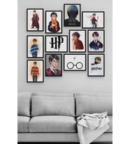 Harry Potter 12 Parça Ahşap Mdf Tablo Zlltb248