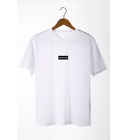 Erkek Beyaz Terapi Men Baskılı Bisiklet Yaka Oversize T-Shirt 22Y-3400762-5