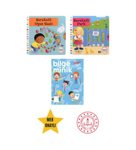 Hareketli Oyun Saati - Hareketli Park - Eğitici Hareketli Kitap Set