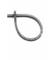 Hematit Doğal Taş Mat Gri Dore Kesim 4x2mm Dizi [AA]